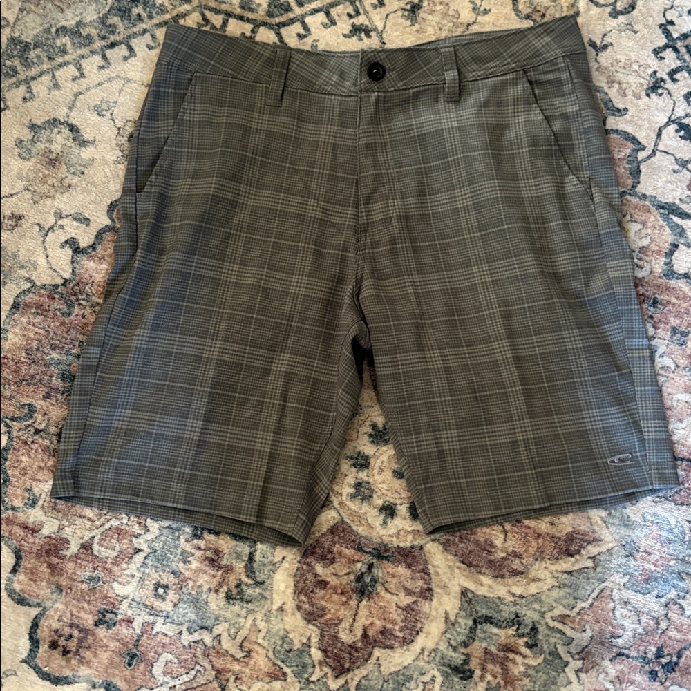 O'Neill Checkered Gray Shorts